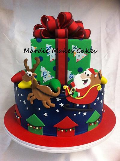 Corporate Christmas Cake - Cake by Mardie Makes Cakes