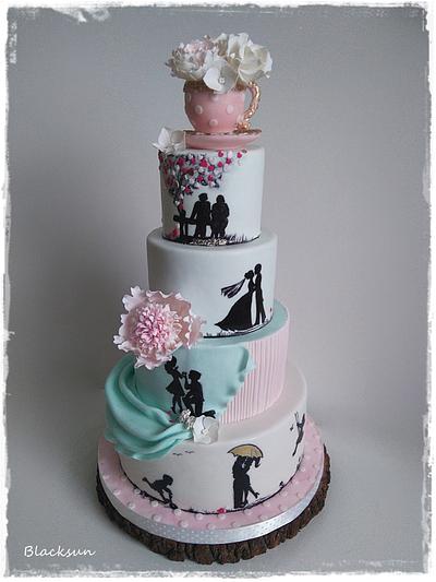 Storytelling wedding cake - Cake by Zuzana Kmecova