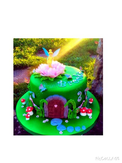 Tinkerbell in the garden - Cake by Cakes by Deborah