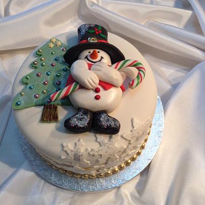 Snowman cake - Cake by June Lynch, Picture Perfect Cake, Dundas