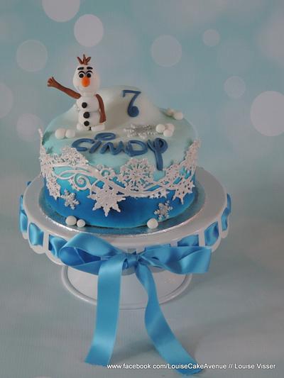 Frozen - Olaf - Cake by Louise