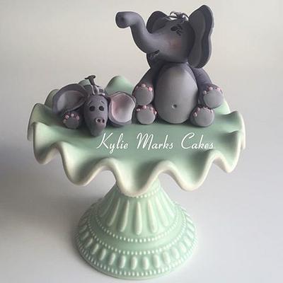 E is for.....Elephant - Cake by Kylie Marks