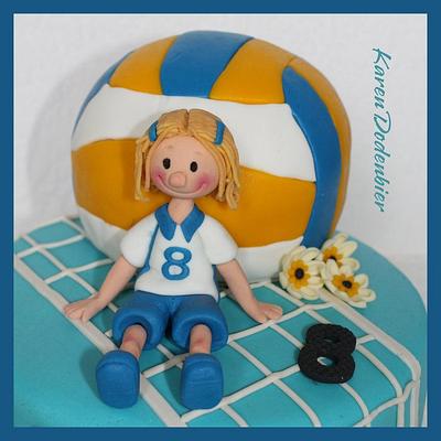 Volleyball cake! - Cake by Karen Dodenbier