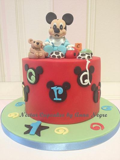 Baby mickey mouse cake - Cake by nectarcupcakes