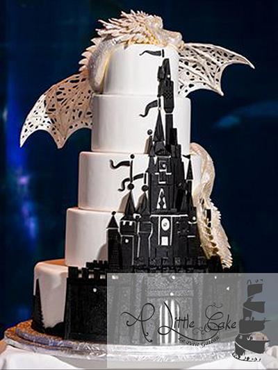 Disney Fairy Tale Weddings and Honeymoon Wednesday Wedding Cake - Cake by Leo Sciancalepore