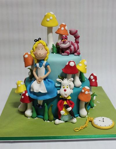 Alice in Wonderland Party - Cake by Com Amor & Carinho