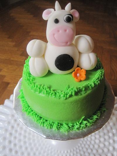 Cow smash cake - Cake by Renee Daly