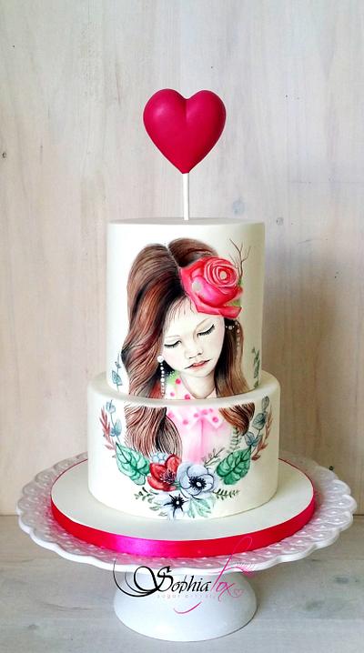Painted cake - "Make a Wish" - Cake by Sophia  Fox