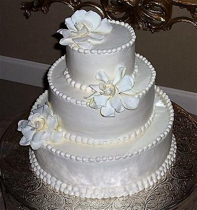Gardenia Wedding Cake - Cake by BettyA