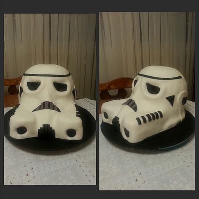storm trooper - Cake by JennifersSweetTreats