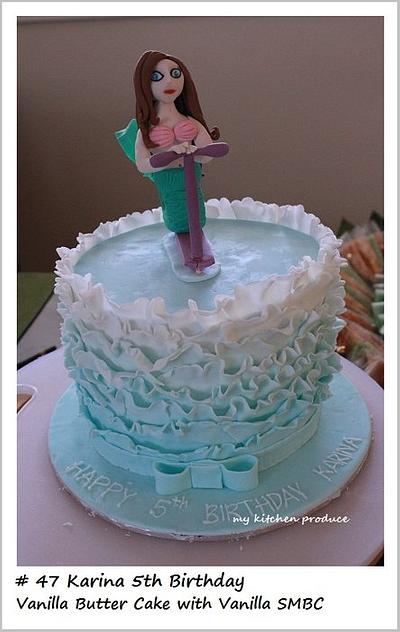 Mermaid Ruffle Cake - Cake by Linda Kurniawan