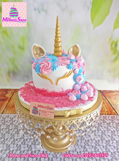 Unicorn birthday theme party - Cake by Mero Wageeh