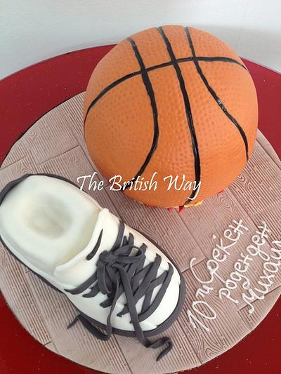 Basketball cake  - Cake by Maja Brookes