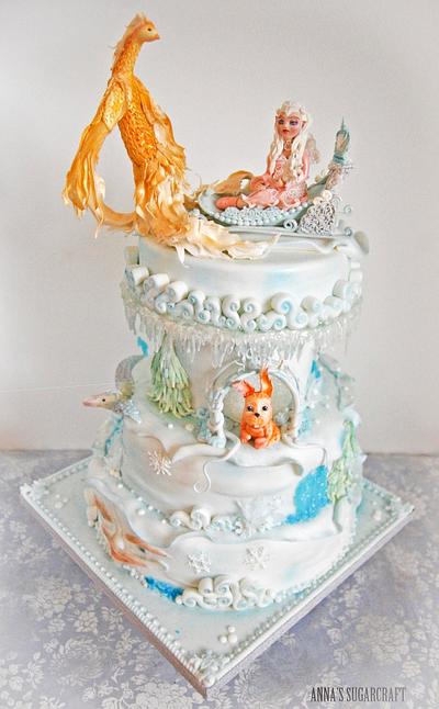 Fantasy Winter Wonderland - Cake by Anna Stasiak