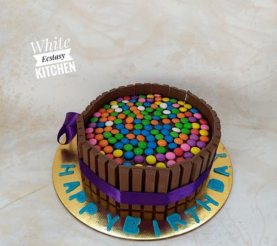 KitKat Gems cake  - Cake by Shwetha
