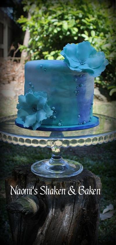 Elegant Blue - Cake by Naomi's Shaken & Baken