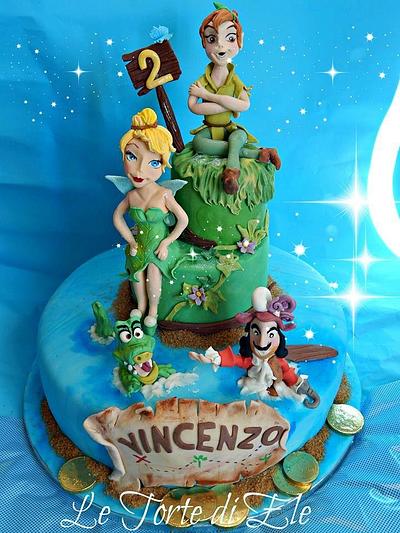 Peter Pan and Trilly cake!! - Cake by Eleonora Ciccone