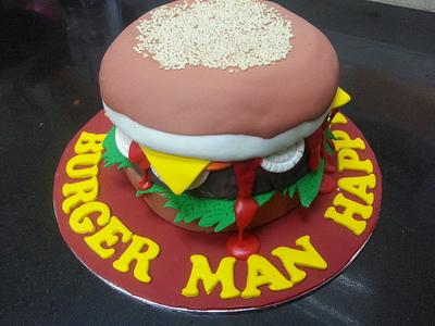 Burger Cake - Cake by Reggae's Loaf