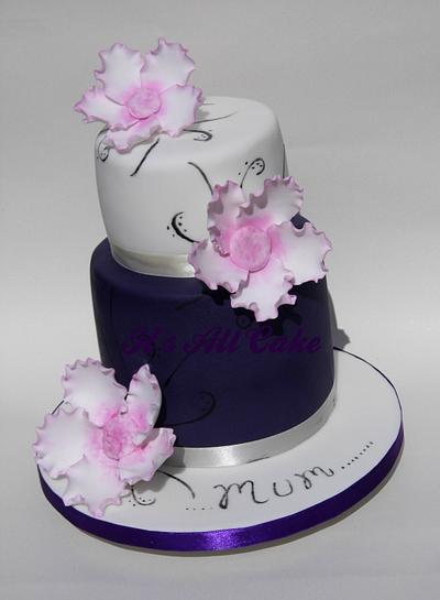 Pretty in pink ( and purple ) - Cake by tasha kelly