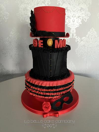 Moulin Rouge Inspired Cake - Cake by La Belle Cake Co