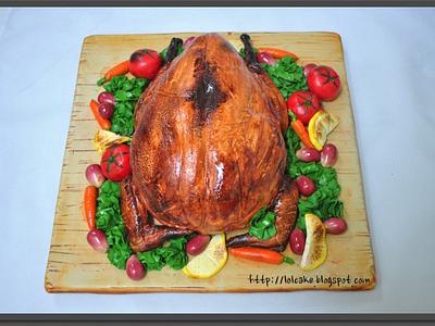 Roasted Turkey - Cake by Louis Ng