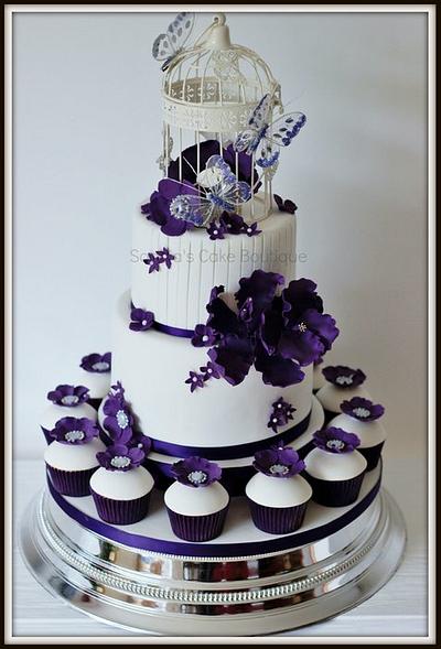 Purple Flora - Cake by Sophia's Cake Boutique