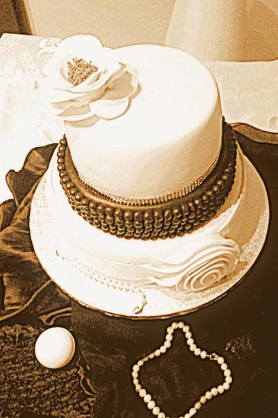 Retro wedding - Cake by danadana2