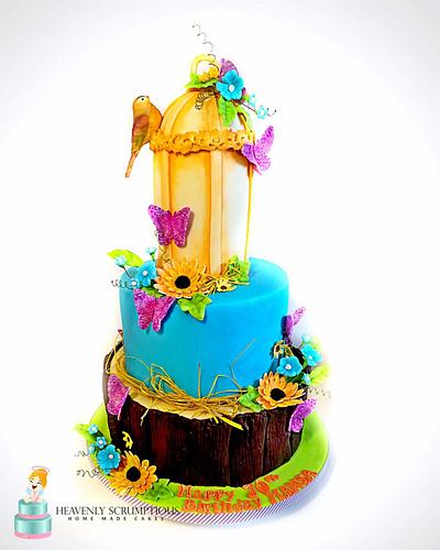 Garden 70th Birthday!  - Cake by Iwona Sobejko