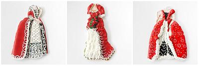 Vintage Christmas Dress Cookies - Cake by Kim Coleman (Sugar Rush Custom Cookies)