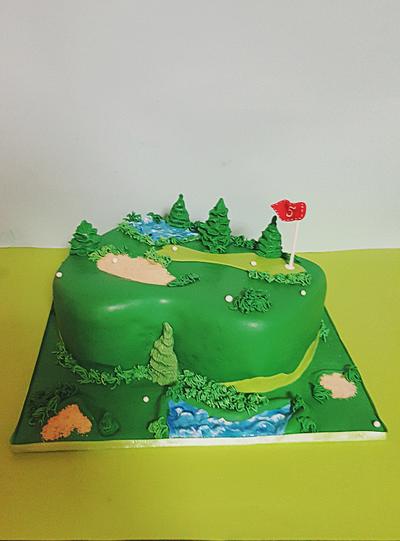 Golf cake  - Cake by The Custom Piece of Cake