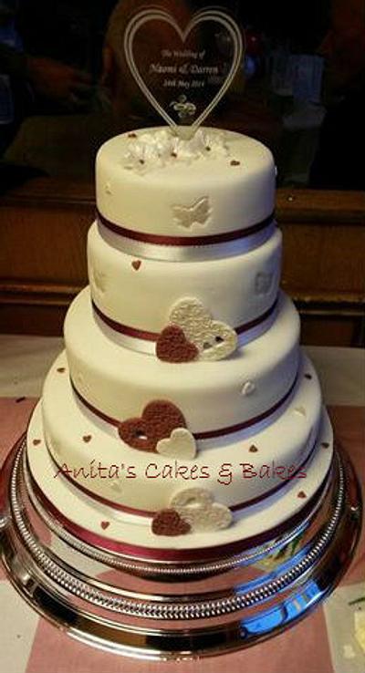 My 2nd wedding cake - Cake by Anita's Cakes & Bakes