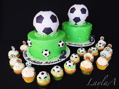 Soccer set - Cake by Layla A