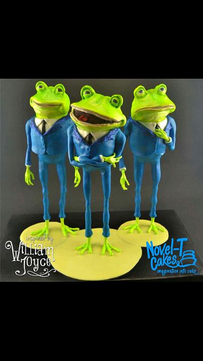 Frankie and the frogs- Inspired by William Joyce collaboration  - Cake by Novel-T Cakes