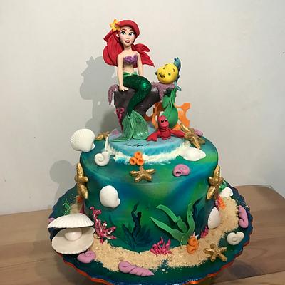 The little mermaid - Cake by Dulcemantequilla