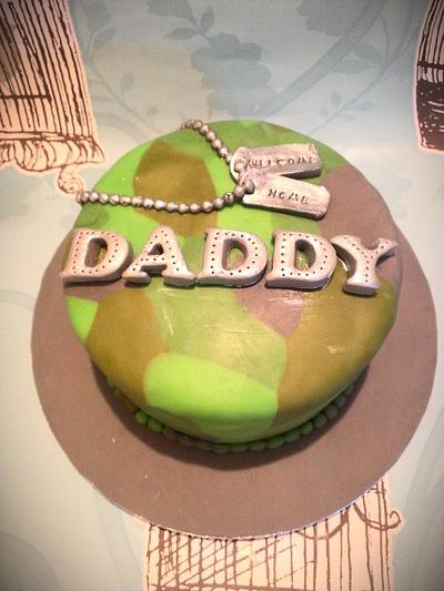 Welcome home Daddy - Cake by Cakes galore at 24
