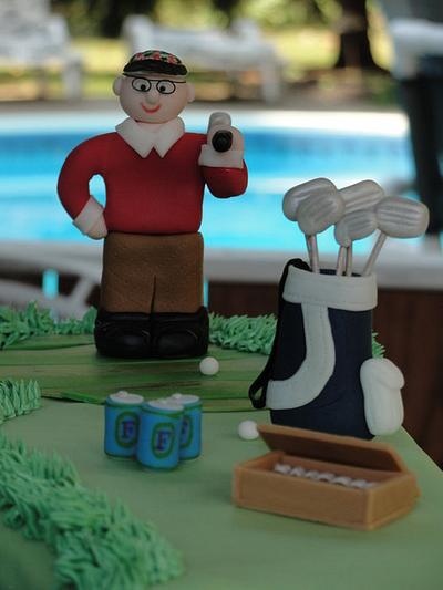 50th Golf cake - Cake by pastrychefjodi