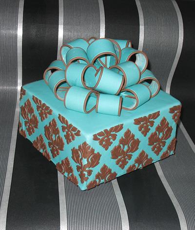 Louis Vuitton Gift Box - Decorated Cake by Tracy's Custom - CakesDecor