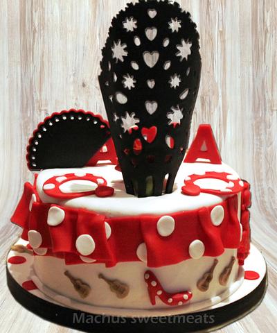 Tarta Flamenca,  Flamenco Cake - Cake by Machus sweetmeats