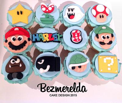 Mario Themed Cupcakes - Cake by Bezmerelda