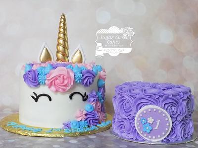 Unicorn 1st Bday - Cake by Sugar Sweet Cakes