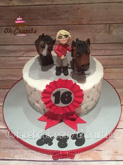 Horse and girl cake - Cake by Oh Crumbs