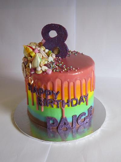 Rainbow drip cake - Cake by Audrey's