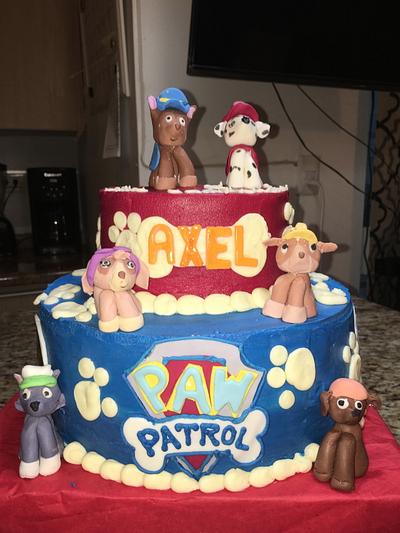 PAW PATROL CAKE AND CUPCAKES - Cake by Pastelesymás Isa