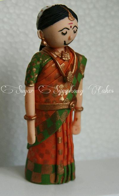 Indian wedding toppers - Cake by sivathmika