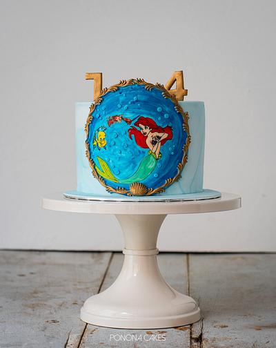 Little mermaid cake - Cake by Ponona Cakes - Elena Ballesteros