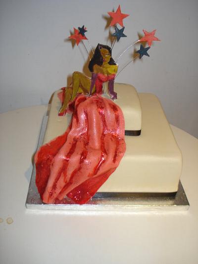 Caribbean Jessica Rabbit Cake - Cake by Roberta 