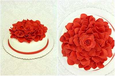 Big Red Rose - Cake by Lina