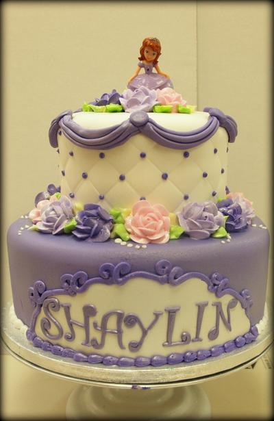 Sofia the First - Fondant - Cake by BeckysSweets