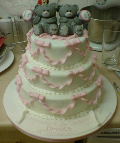 Me to you bears christening - Cake by SugarMagicCakes (Christine)
