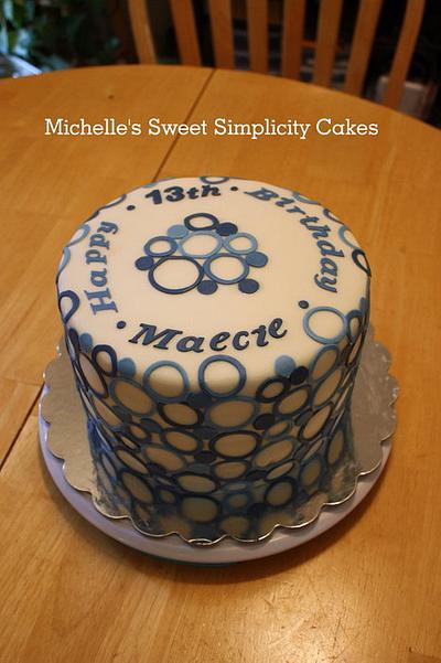 Abstract Circles and Dots - Cake by Michelle